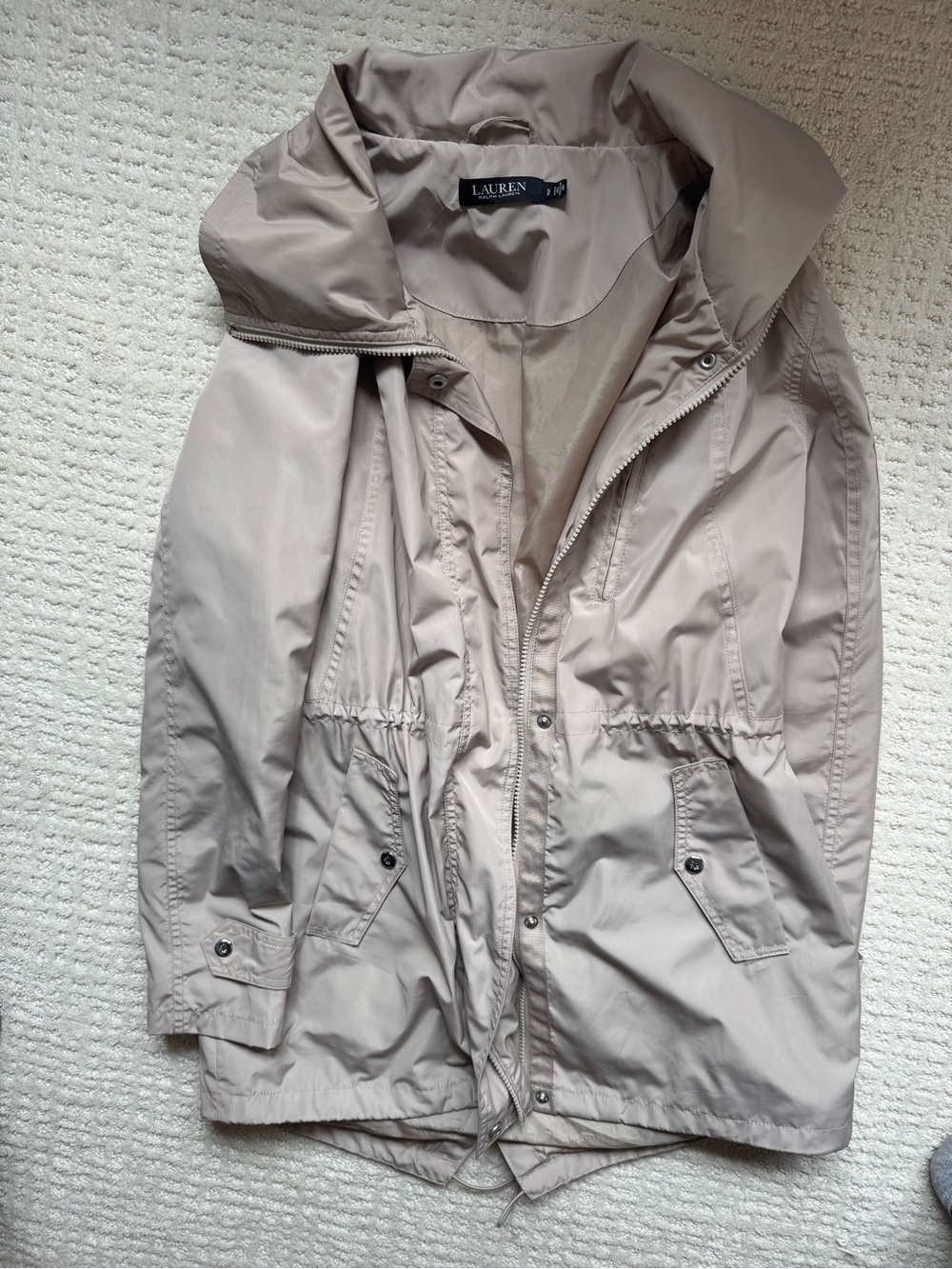 Ralph Lauren Light Taupe Utility Anorak Jacket